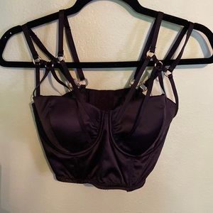 Victoria’s Secrets X (runway) Very Sexy Strappy Corset Bra top.